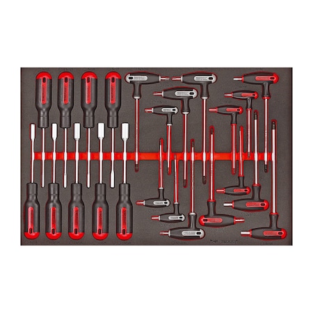 Teng Tools 23 Piece Nut Driver And T Handle Wrench Set In Eva - Ttex23 TEN-O-TTEX23
